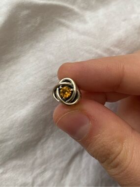 Pandora Sterling Silver November Honey Eternity Circle Charm